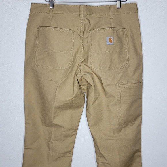 Carhartt NEW Original Size 14 Khaki Tan Rugged Professional Women's‎ Pants - Picture 5 of 9